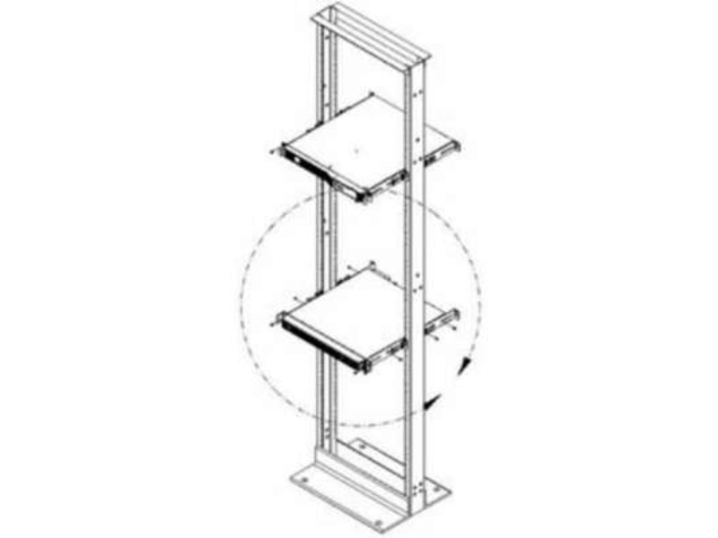 Picture of Vertiv 2POSTRMKIT1U Liebert 1U 2-Post Rack Mount Kit for 1U PSI5 UPS & 1U GXT5 EBC