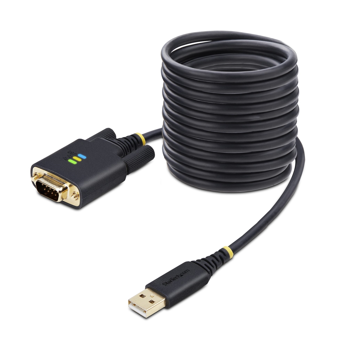 1P10FFC-USB-SERIAL 10 ft. USB to Serial Adapter Cable, COM Retention, Interchangeable Screws & Nuts