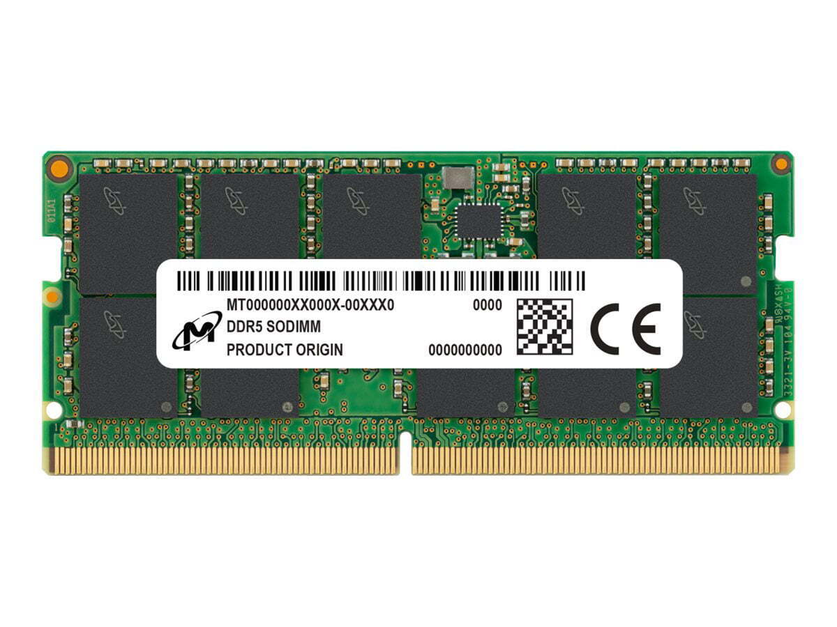 Picture of Micron MTC40F2046S1RC56BD1R 64GB DDR5-5600 RDIMM 2Rx4 PC5-44800 CL46 1.1V ECC Memory Module