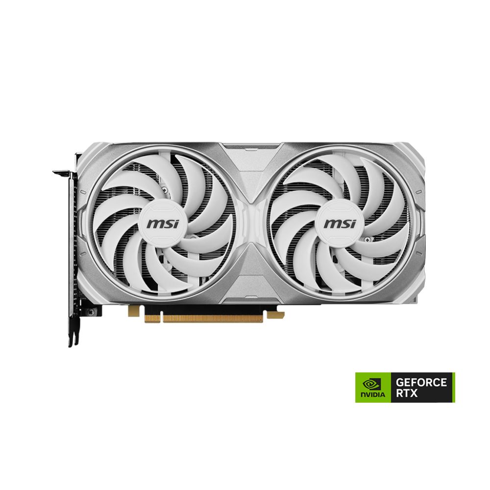 Picture of MSI G4070S12V2WC GeForce RTX 4070 Super 12G Ventus 2X OC Graphics Card&#44; White