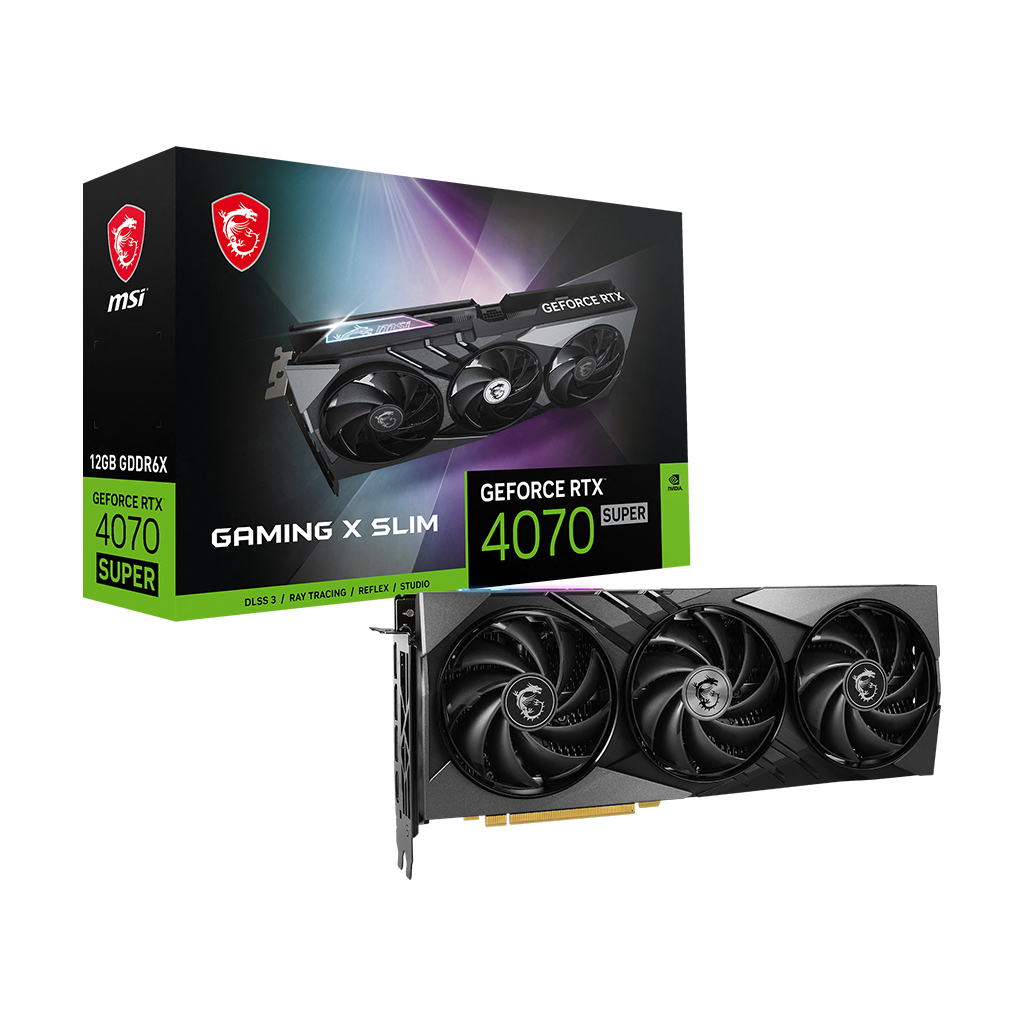 Picture of MSI G4070S12GXS RTX4070 Super 12G G6X Gaming x Slim Graphics Card