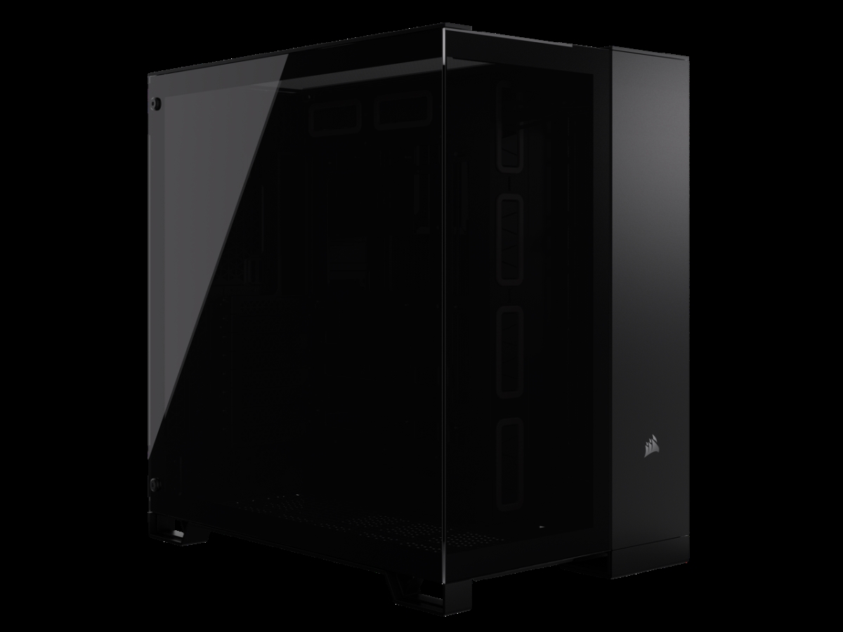 Picture of Corsair CC-9011257-WW 6500X Mid-Tower Dual Chamber PC Case - Unobstructed view with wraparound&#44; Black