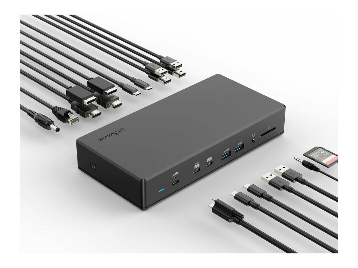 K34113NA SD4880P USB-C Quad Video Docking Station, Black