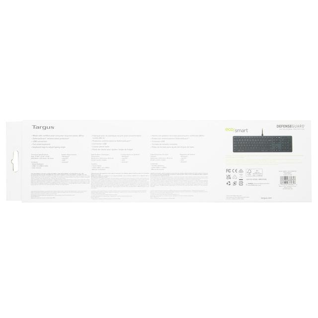 Wired FullSize EcoSmart Antimicrobial Keyboard