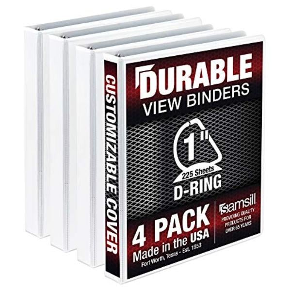 MP46437 Durable 1 in. View D Ring, White
