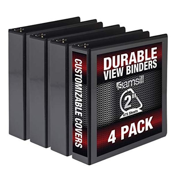 MP46460 2 in. Durable View D Ring, Black