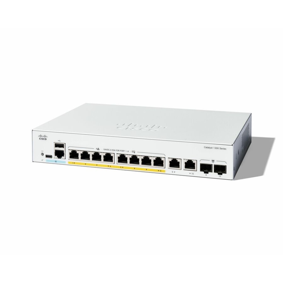 C1300-8P-E-2G 1300 8-Port GE PoE 2 x 1 GB Combo Ethernet Switch