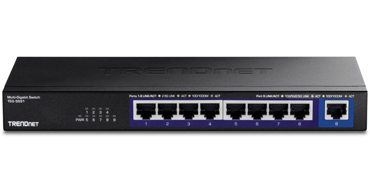 Picture of TRENDnet TEG-S591 9 Port Multi Gig Switch