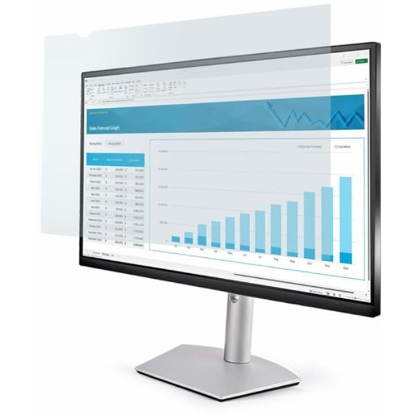2461-ANTI-BLUE-LIGHT 24 in. Anti-Blue Light Screen Filter for Computer Monitor Reduces Eye Strain Dual Mounting Options, Transparent