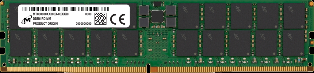 MTC40F2047S1RC56BB1R 128 GB DDR5 RDIMM 2Rx4 5600 CL46 Memory Module