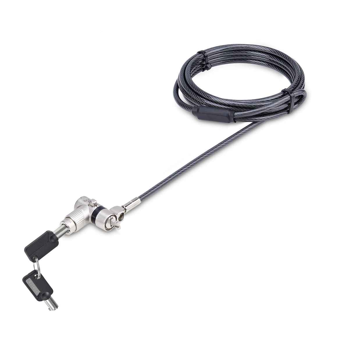 Picture of Startech UNIVKMKO-LAPTOP-LOCK 3-In-1 Universal Laptop Lock&#44; Silver & Black