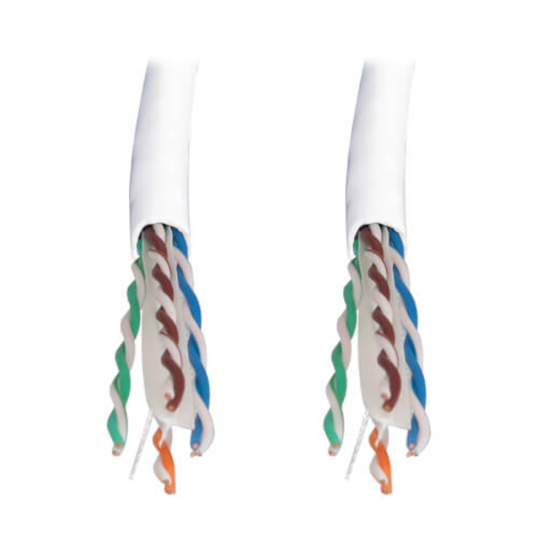 Tripp Lite N223-01K-WH 1000 ft. Cat6a 10G Solid Core UTP Bulk Ethernet Cable, White