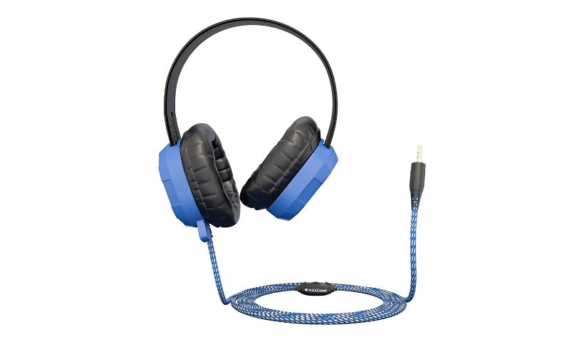 Picture of Max Cases MC-HPX-BLU Extreme Headset with Braided Cable
