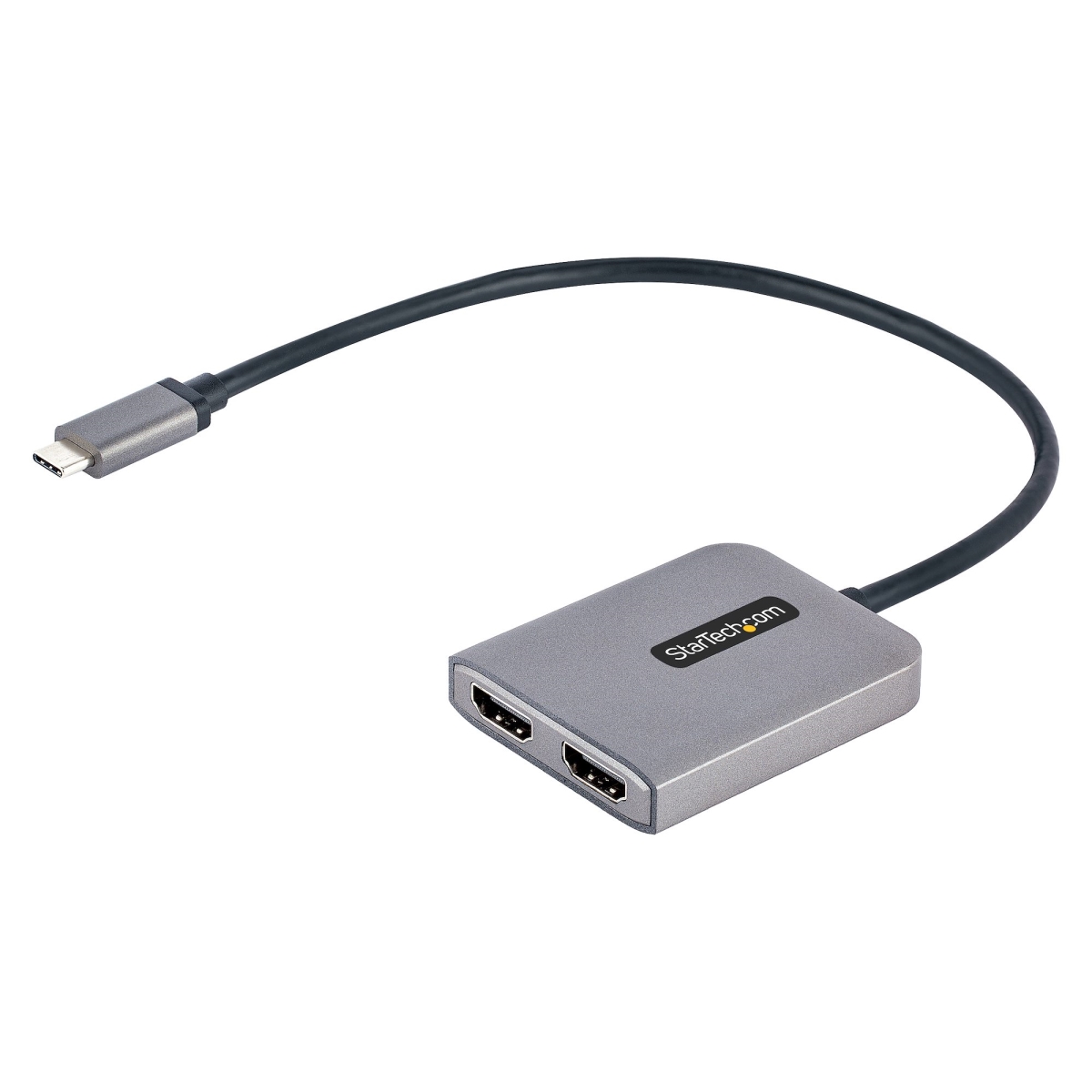 MST14CD122HD USB C Dual HDMI MST Hub 4K Adapter, Gray