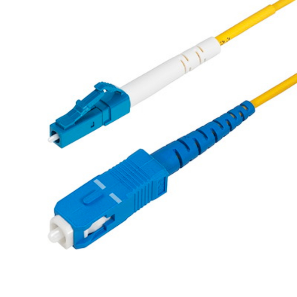 Picture of Startech SPSMLCSC-OS2-5M 5 m 16.4 ft. LC & SC Single Mode Simplex Fiber Optic Cable