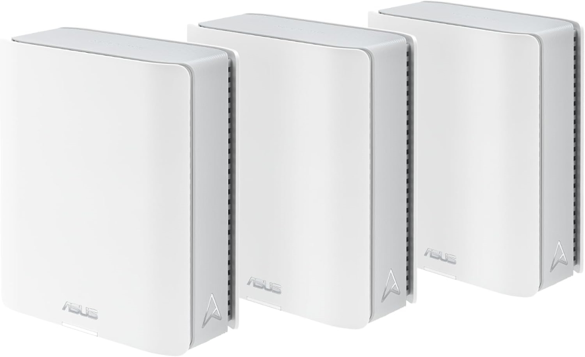 Picture of ASUS ZenWiFi BT6 3PK Zen Wi-Fi BT6 9.4 Gb 7600 sq. ft. 2.5G WAN Port&#44; Smart Home Master SSIDs&#44; 4G & 5G Mobile Tethering Tri-band Wi-Fi 7 Mesh - Pack of 3