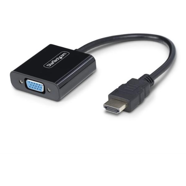 HD2VGAE3 HDMI to VGA Adapter & Converter - Active Video Converter for Laptop & Desktop - 1920x1080, Black