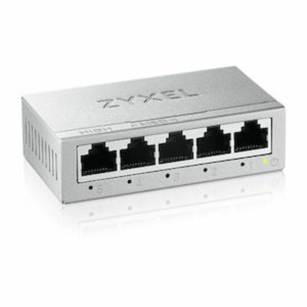 Picture of Zyxel Communications GS105BV5 5 Port Gigabit Desktop Switch