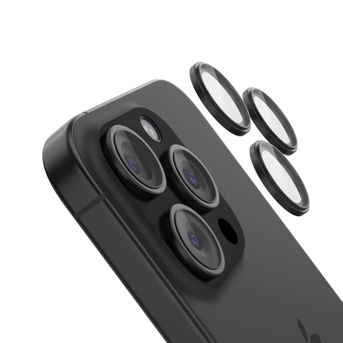 Picture of Belkin OVA180FQBK Tempered Glass Camera Lens Protector for iPhone 15 Pro & iPhone 15 Pro Max - Pack of 2