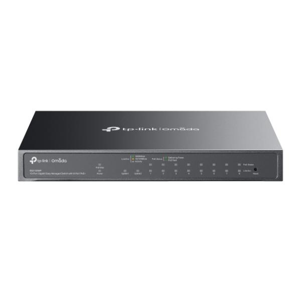 TP-Link ES210GMP Omada 10-Port Gigabit Easy Managed Switch with 8-Port PoE Plus