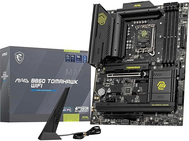 Picture of MSI B860TOMAHAWKWIFI Tomahawk Wi-Fi LGA 1851 ATX Motherboard with Intel Core Ultra