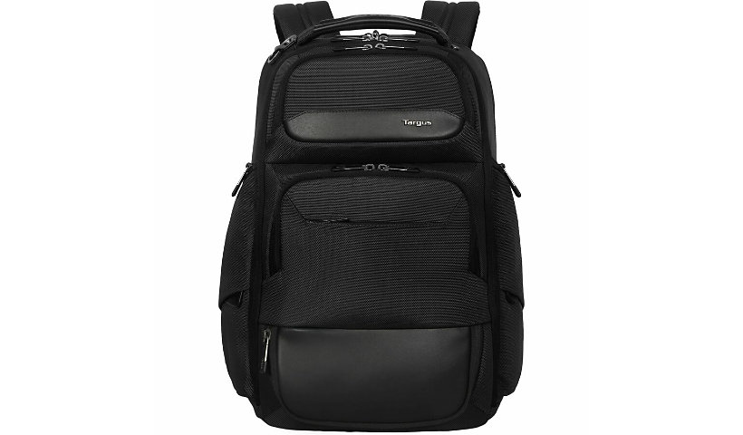 TBB656GL 15-16 in. Intellect Carrying Heritage Luxe Backpack with Water Resistant Shoulder Strap - Black