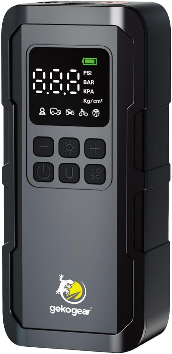 Picture of Adesso AirFlux 100 MyGekoGear Tire Inflator Portable Air Compressor - 150PSI Air Pump