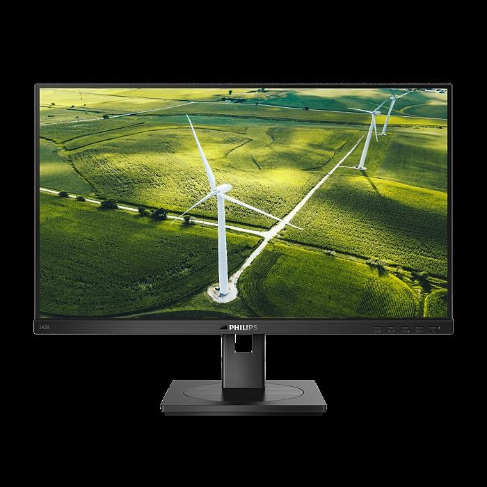 Picture of Philips 242B1G 24 in. Class Full HD LED Height Adjustable Stand Monitor&#44; Textured Black