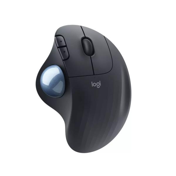 910-007026 Ergo M575S Wireless Trackball Mouse, Black & Blue Ball -  Logitech Core