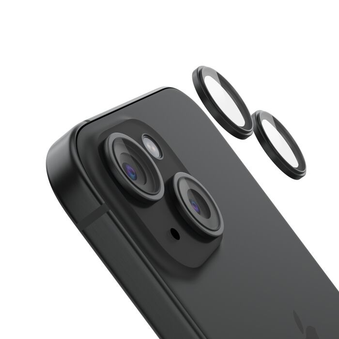Picture of Belkin OVA179fqBK Tempered Glass Camera Lens Protector for iPhone 15 & iPhone 15 Plus - Pack of 2