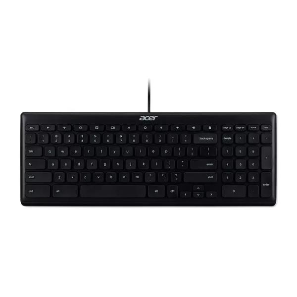 Acer America GP.KBD11.00S AKB910 Chrome Wired Keyboard, Black