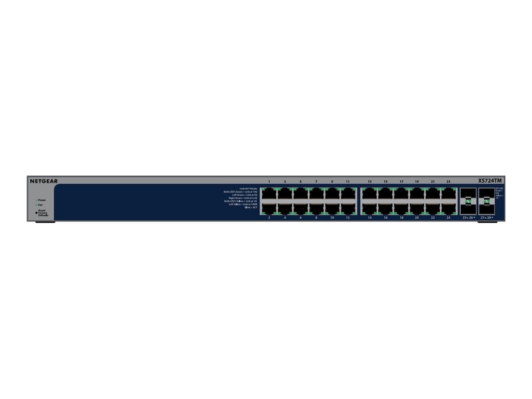 Picture of Netgear XS724TM-100NAS 24-Port 10G Multi-Gigabit Smart Switch&#44; Blue & Gray