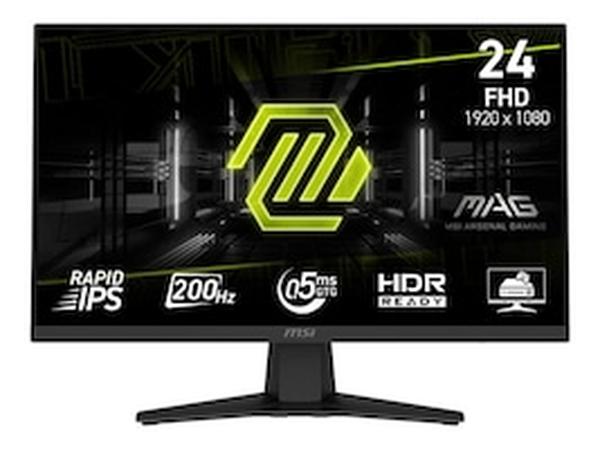 Picture of MSI MAG244F 24 in. MAG 244F Flat Gaming Monitor&#44; Metallic Black