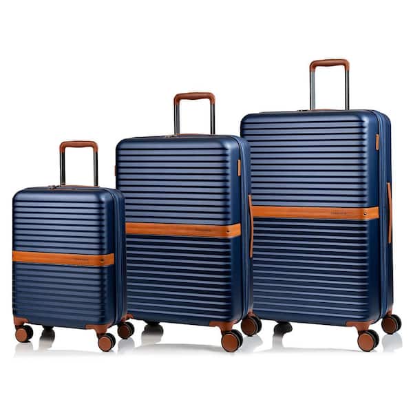 S1033-NAVY  Vintage III Luggage Set, Navy - 3 Piece
