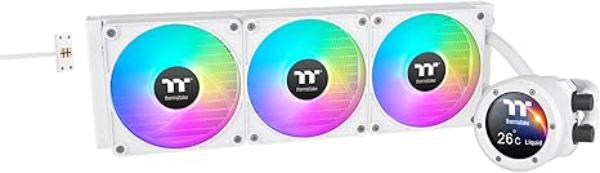 Picture of Thermaltake CL-W428-PL14SW-A TH420 V2 Ultra EX Liquid Cooler&#44; White
