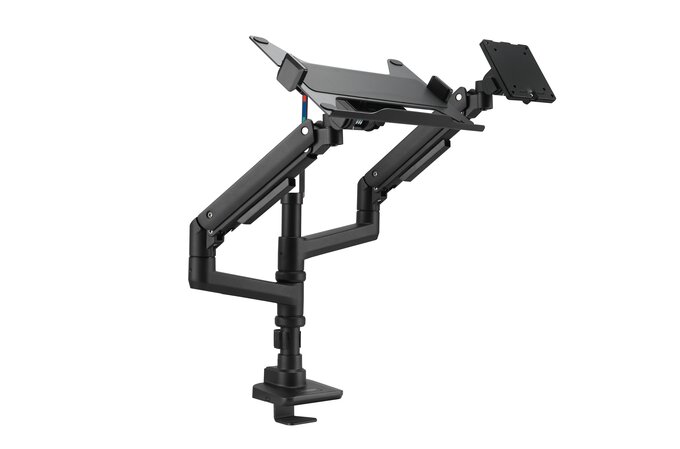 Picture of Kensington K58274NA Heavy Duty Dual Mount Arm with Tray