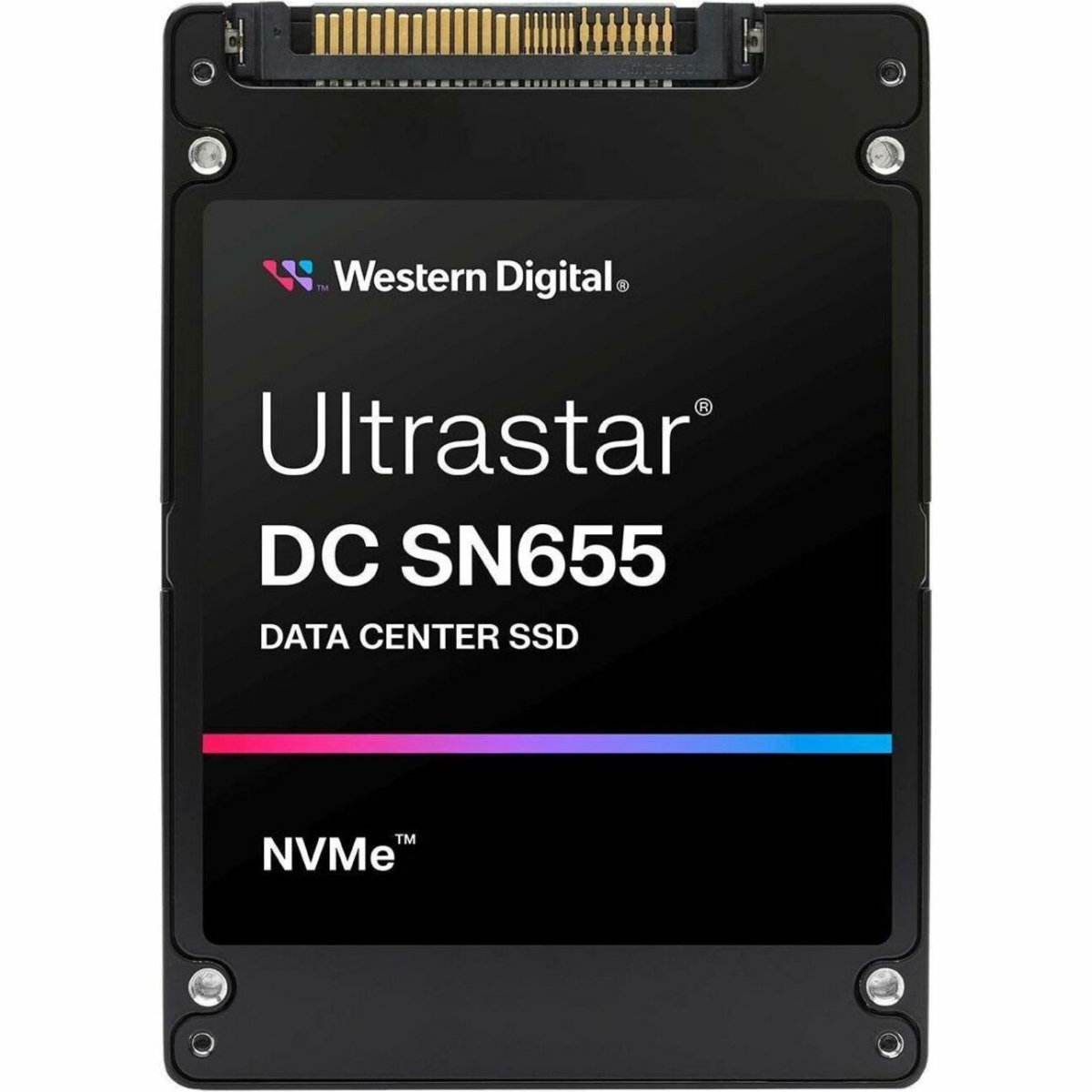 Picture of SanDisk Technology 0TS2462 Western Digital Ultrastar SN655 NVMe SSD - 3.84TB - U.2 - PCIe Gen4 x4 - 3D TLC NAND