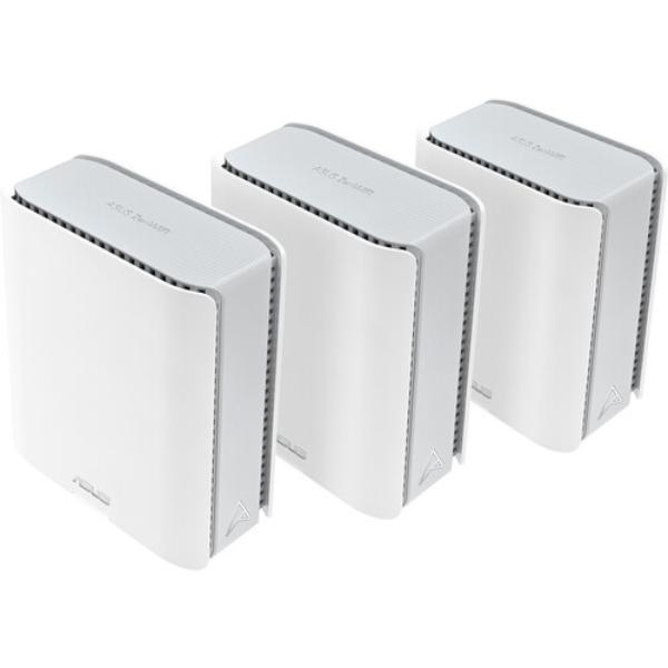 Picture of Asus ZenWiFi BT8 3PK Zen WIFI BE14000 Wireless Tri-Band Multi-Gig Mesh Wi-Fi System&#44; White - Pack of 3