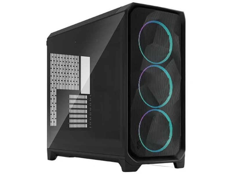 Picture of Fractal Design FD-C-MES3X-04 Meshify RGB Full Tower Clear Case - Black - 3XL