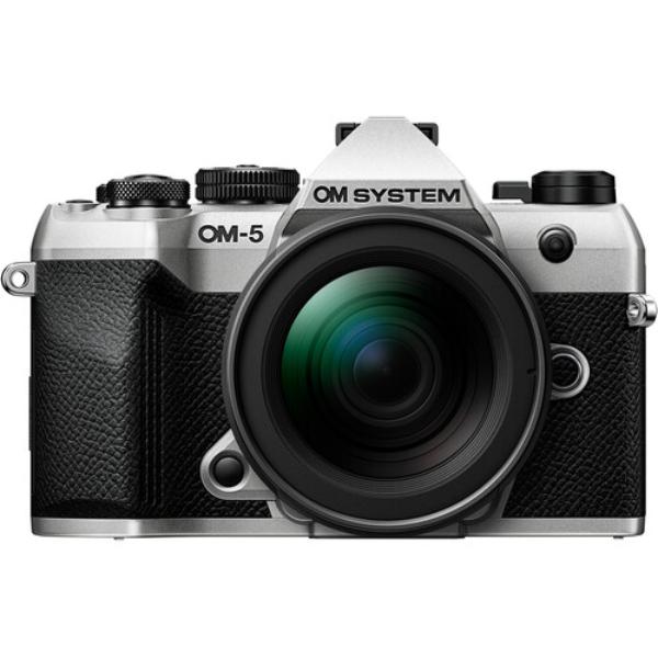 V210071SU000 OM-5 Mark II Mirrorless Camera Silver with M.Zuiko 45 F4 Digital