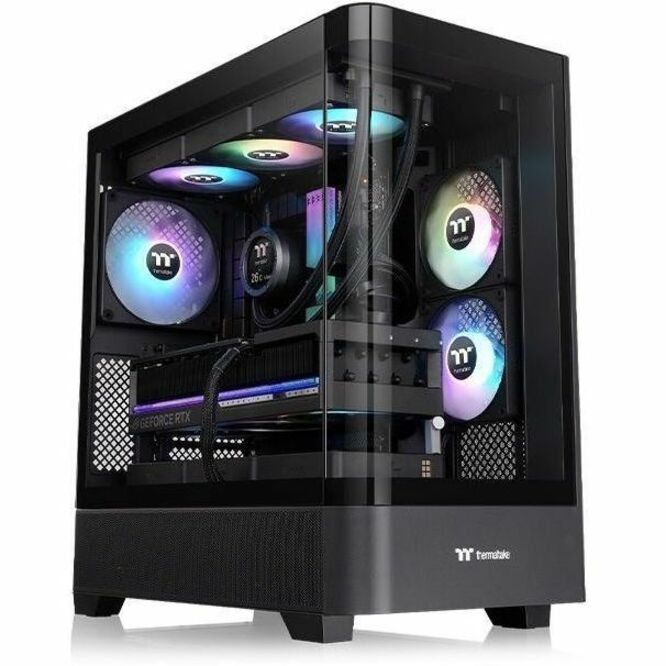 Thermaltake CA-11G-00M1WN-00 View 290 TG ARGB Mid Tower Chassis - Mid-Tower - Black