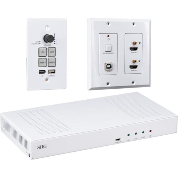 WKB-7060 13 in. SIIG Wallplate 1080p HDMI HDBaseT Kit