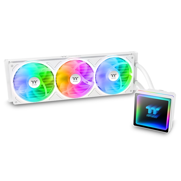Thermaltake CL-W468-PL12SW-A TH360 V3 ARGB Sync AIO Liquid Cooler - Snow Edition