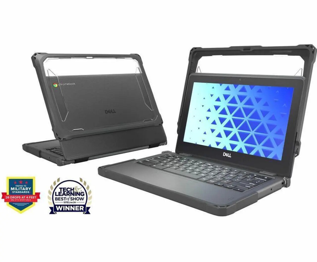 DLESF3CB11CGRY 11 in. Extreme Shell-F Dell Chromebook Case, Gray