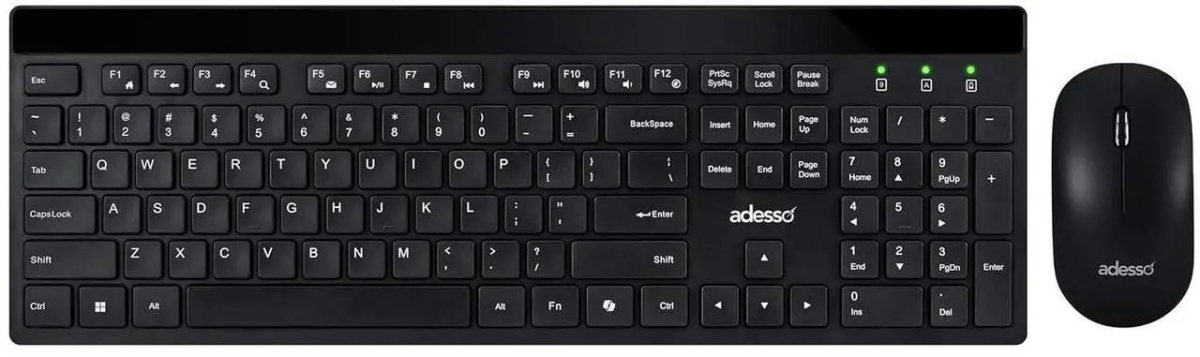WKB-1400CB Wireless Keyboard Mouse Combo with CoPilot AI Hotkey