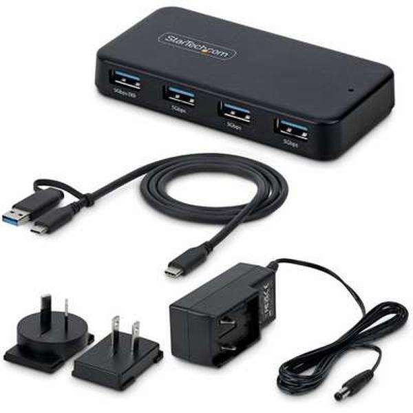 ST4300USB3V2-NA 4 in. 5Gbps 4 Port USB A Hub, Black