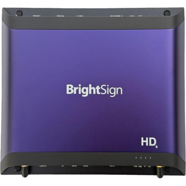 BRIGHTSIGNOS ENABLED MEDIA PLAYER. SINGLE UHD VIDEO DECODE. GPIO, ANALOG/SPDIF A