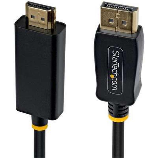 6F-DP-HDMI-4K60-GR 6 ft. DP to HDMI Gripping Network Cable, Black