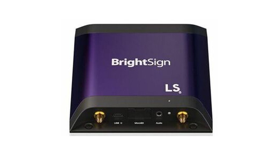 LS445 Basic I-O DCI 4K Digital Signage Media Player, Black & Purple