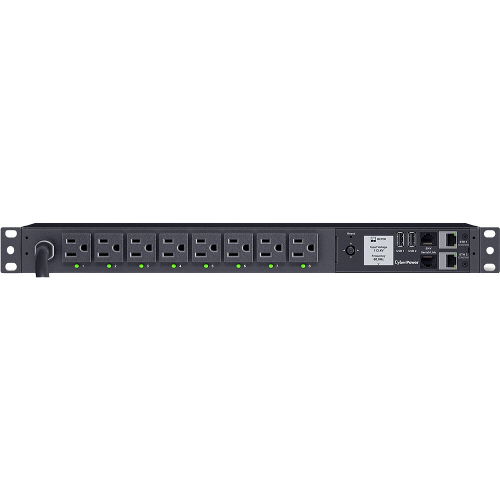CyberPower - PDU41001G Single Phase 100 - 120 VAC 15A Switched - Black